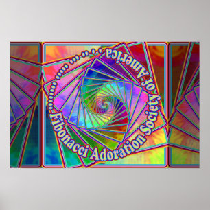 Sociedade da adoração de Fibonacci do poster de