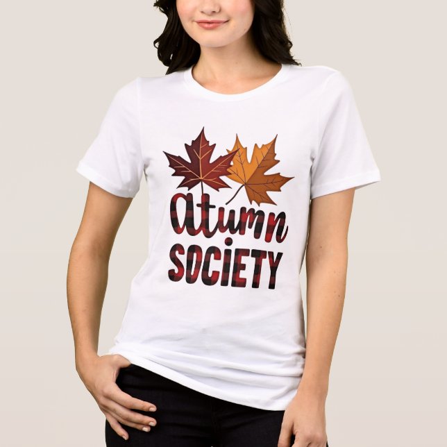Sociedade de Outono Folhas de Bordo Design da Esta (Frente)