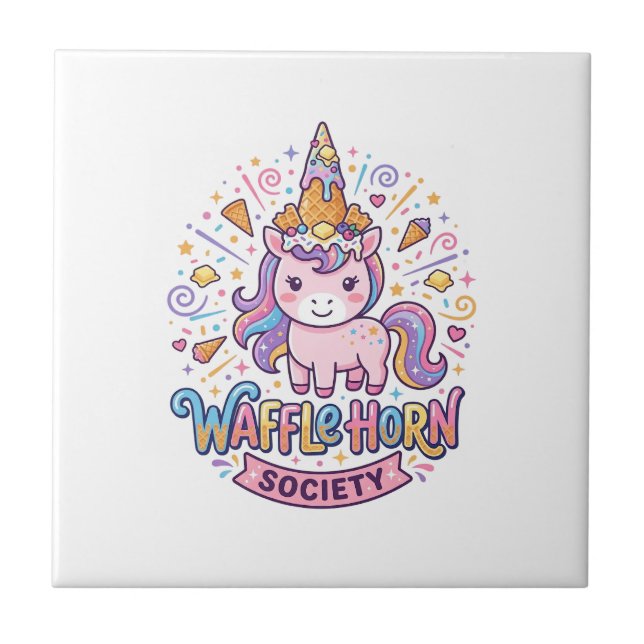 Sociedade do Chifre de Waffle de Unicórnio Roupas  (Frente)