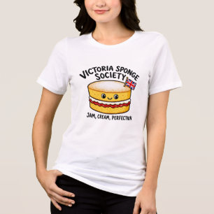 Sociedade Victoria Sponge Camiseta de Bolo Engraça