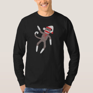 Sock Monkey Santa Claus Camisa doce