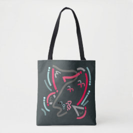 Sockeye Salmon Fish Moderna Art Tote Bag