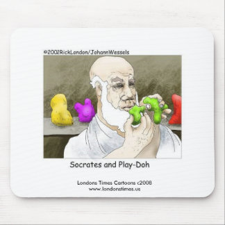 Sócrates e Play-Doh Engraçado Mouse Pad