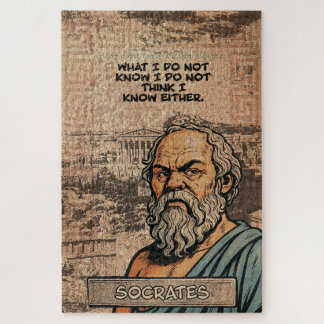 Sócrates Wisdom Quebra-cabeça - Presente perfeito