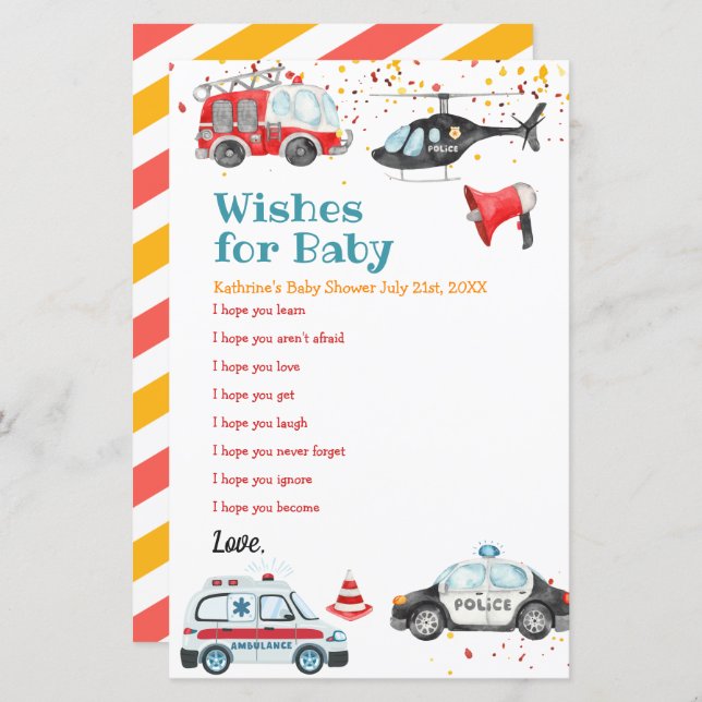 Soe o alarme Agarre sua engrenagem Deseja um bebê (Frente/Verso)