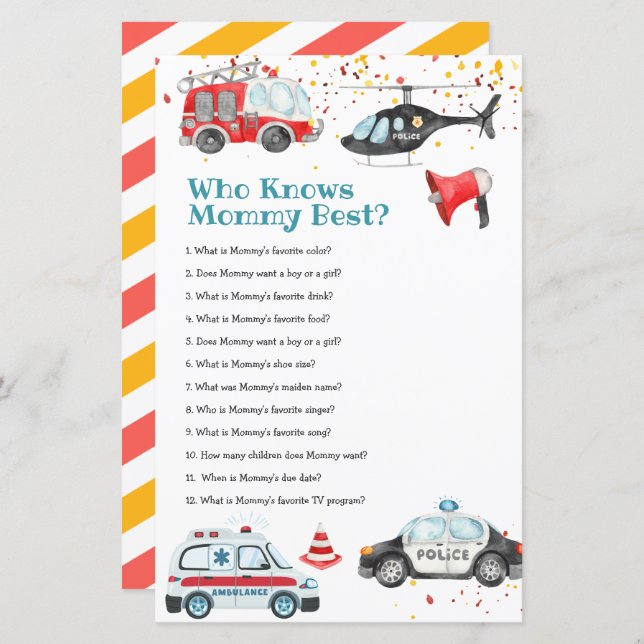 Soe o Chá de fraldas de alarme que conhece melhor  (Frente/Verso)