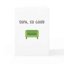 SOFA, TÃO BOM - CARTÃO DE GREETING PERSONALIZADO