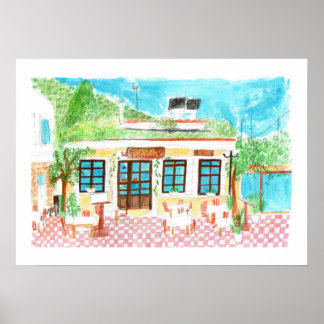 Sofas Taverna, Creta, Poster de Grécia