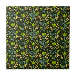 Sofisticado design de padrão floral azul e bege