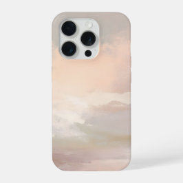 Soft Blush Sky Abstract – Gentle Pastel Clouds