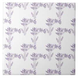 Soft Lavender Botanical Pattern Tile