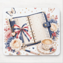 Soft Luxury 4 de Julho Patriótico Mouse Pad