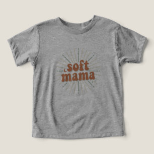 Soft Mama: Retro Groovy Sunburst Maternidade Tipog