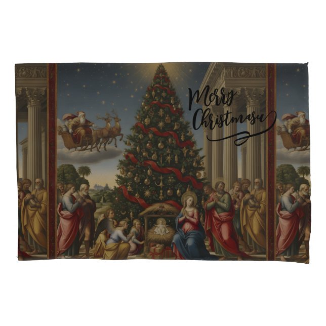 Soft Microfiber Nativity Christmas Pillowcase (Frente)
