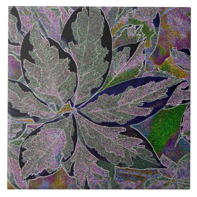 SOFT-MUTED EARTH-TONES/LEAVES/DIG.MANIP. AZULEJO/T (Frente)