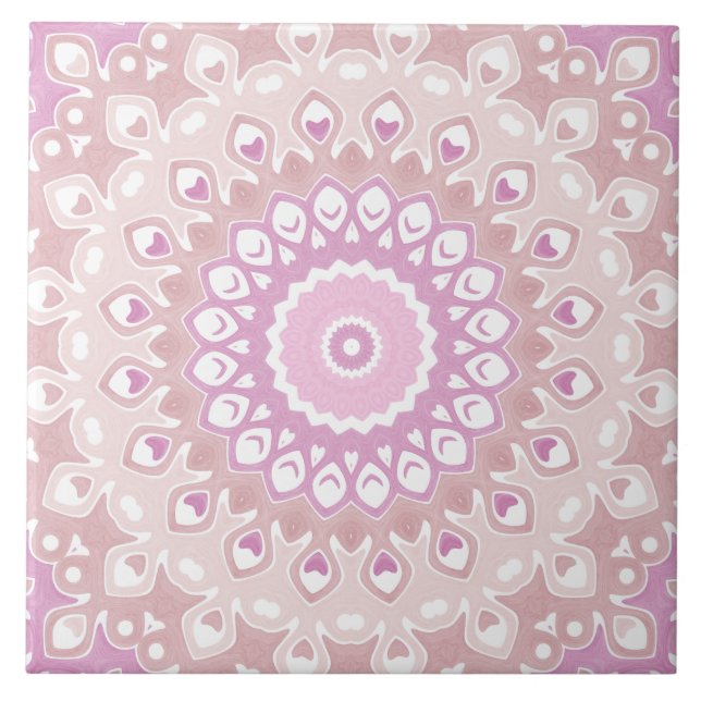 Soft Pink Mandala with Heart and Petal Motifs (Frente)