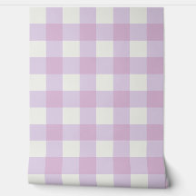 Soft Purple Gingham Check – Gentle Pastel Cottage 