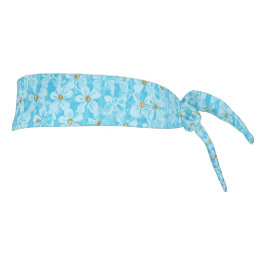 Soft Sky Blue & White Watercolor Ditsy Floral Patt