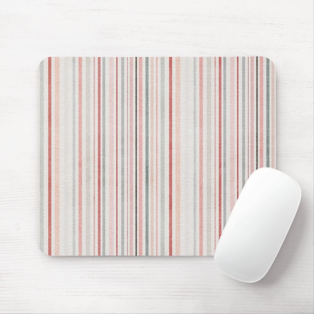 Soft Stripes Minimal Mouse Pad (Com mouse)