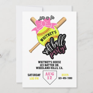 softball, festa de softball, tema de beisebol, gar