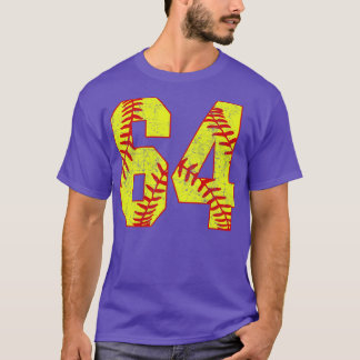 Softball Número 64 64 Camisa de Softball Jer