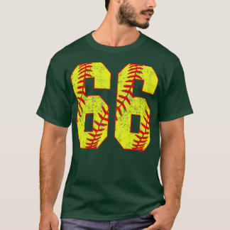 Softball Número 66 66 Camisa de Softball Jer