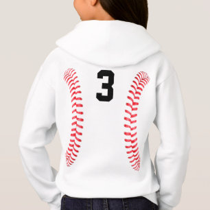 Softball Seams Player Jersey Number e nome da equi