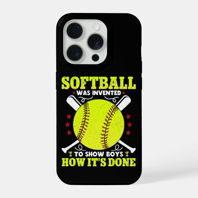 Softball Was Invented To Show Boys How It's Done  (Verso)