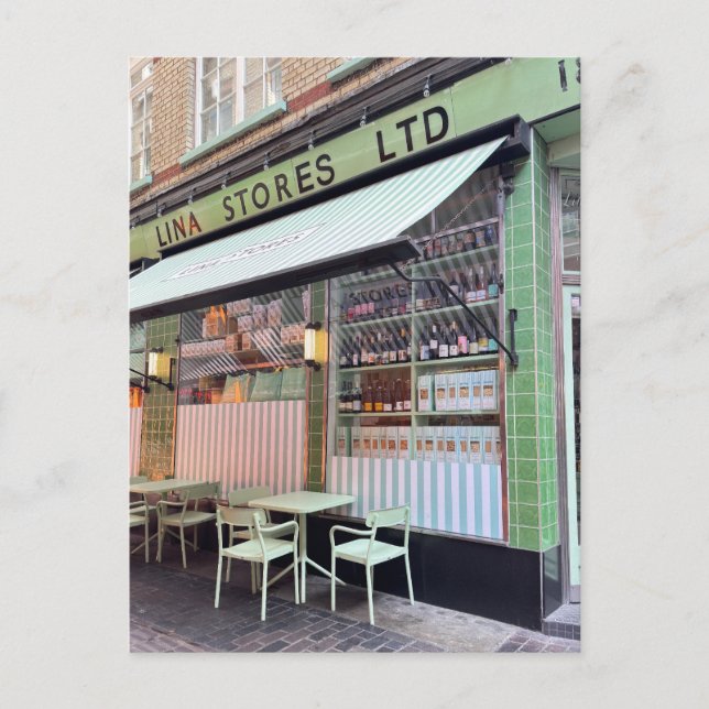 Soho compra, cartão postal britânico de Londres (Frente)