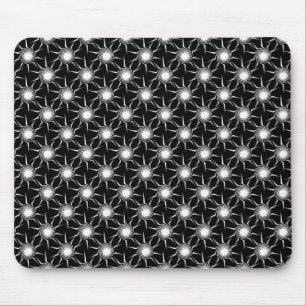Sóis de roda preto e branco Mousepad