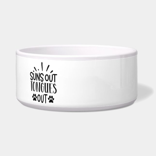 Sol à Vista, Língua de Fora! Tigela de Cerâmica pa (Esquerda)