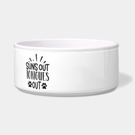 Sol à Vista, Línguas para Fora! Tigela de Cerâmica