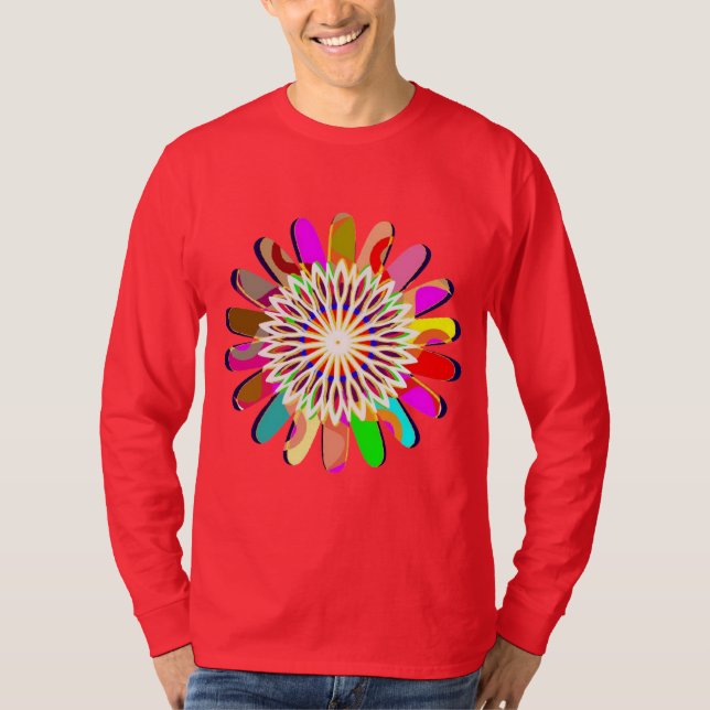 SOL CHAKRA da camisa da Capa do Raglan 3/4 do (Frente)
