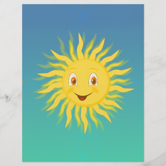 Sol com Linhas Circulares (Frente)