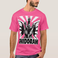 Sol de Ascensão GHIDORAH KING para camisetas verme