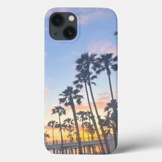 Sol em Oceanside California com Palm Trees (Verso)
