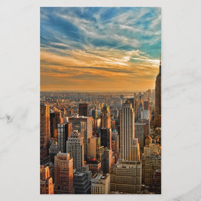 Sol lindo em Manhattan, Nova Iorque (Frente)