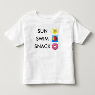 Sol Nadar Lanche - Camiseta Infantil