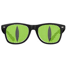 Óculos de olhos de gato engraçados (verde)