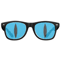 Óculos Engraçados De Olhos De Gato (Azul)