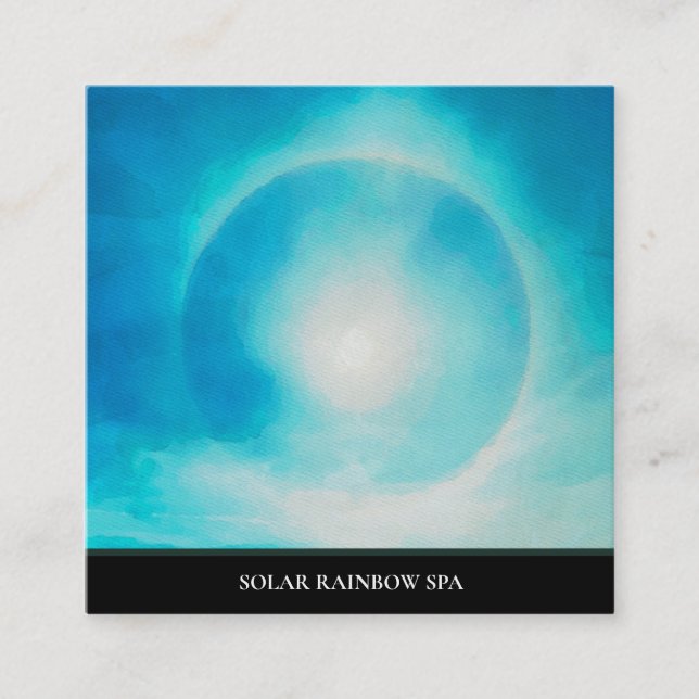 *~* Sol Pines Blue Mounts Cartão de visita Arco-Ír (Frente)
