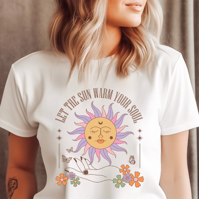 Sol Retro Boho Aquecedor da Alma (Criador carregado)