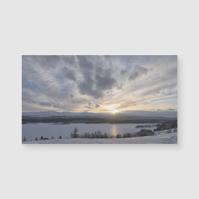 Sol sobre lago congelado (Frente)