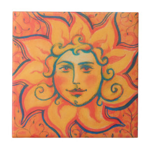 Sol sorridente, Fairytale Fantasy Art, Orange Yell