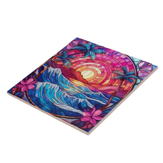 Sol tropical cor-de-rosa (Lateral)