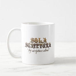 "SOLA SCRIPTURA" (verso de w/bible) caneca do