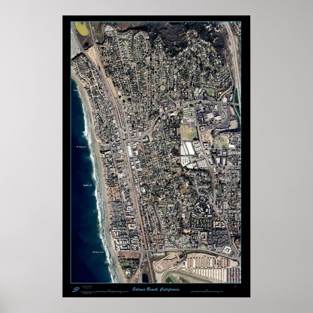 Solana Beach, poster impressão da Califórnia (Frente)