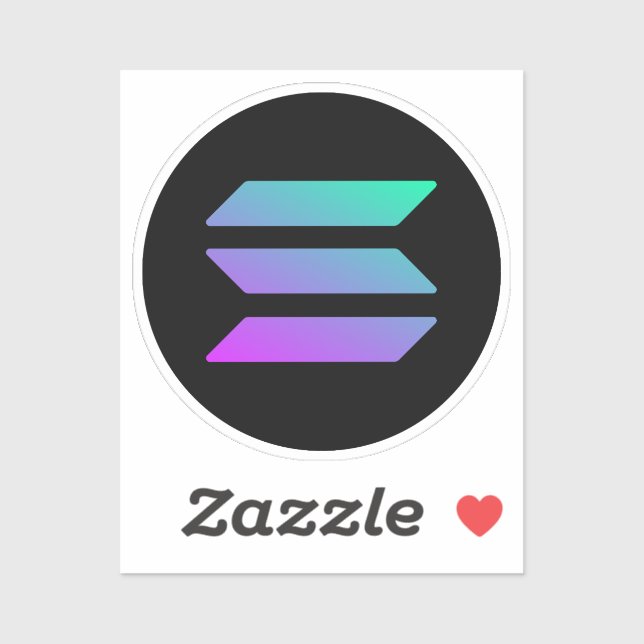 SOLANA PARA MOON TRADER adesivo moderno para ele (Folha)