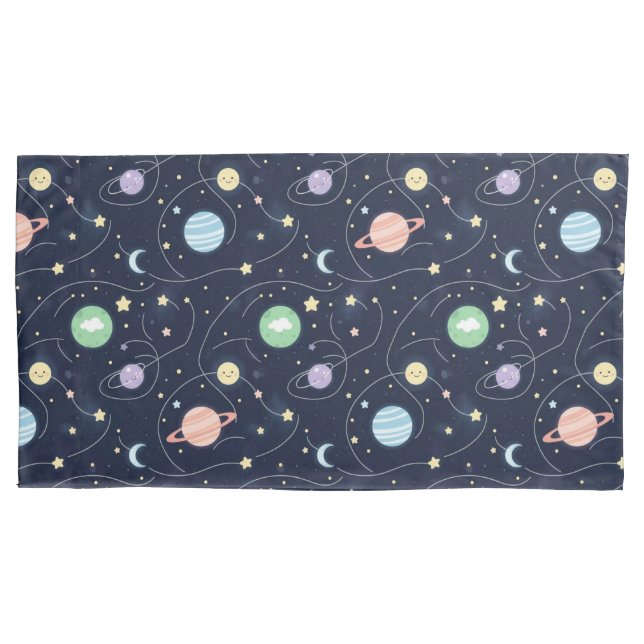 Solar System Planets Seamless Pattern (Frente-Esquerda)