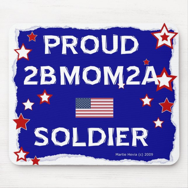 Soldado 2BMOM2A orgulhoso - Mousepad (Frente)